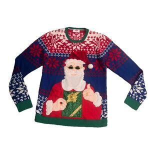 Holiday Time Men’s Ugly Christmas Sweater- Size M 38-40